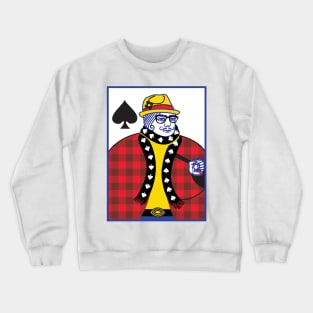 Hipster King of Spades Crewneck Sweatshirt